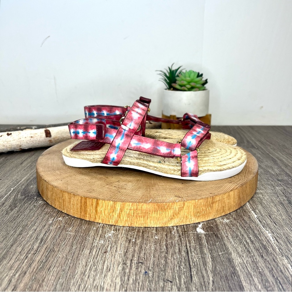 🎉HP🎉 *Tory Burch | Red Tie Dye Straps Sports Sandals Size 7 - Picture 7 of 16